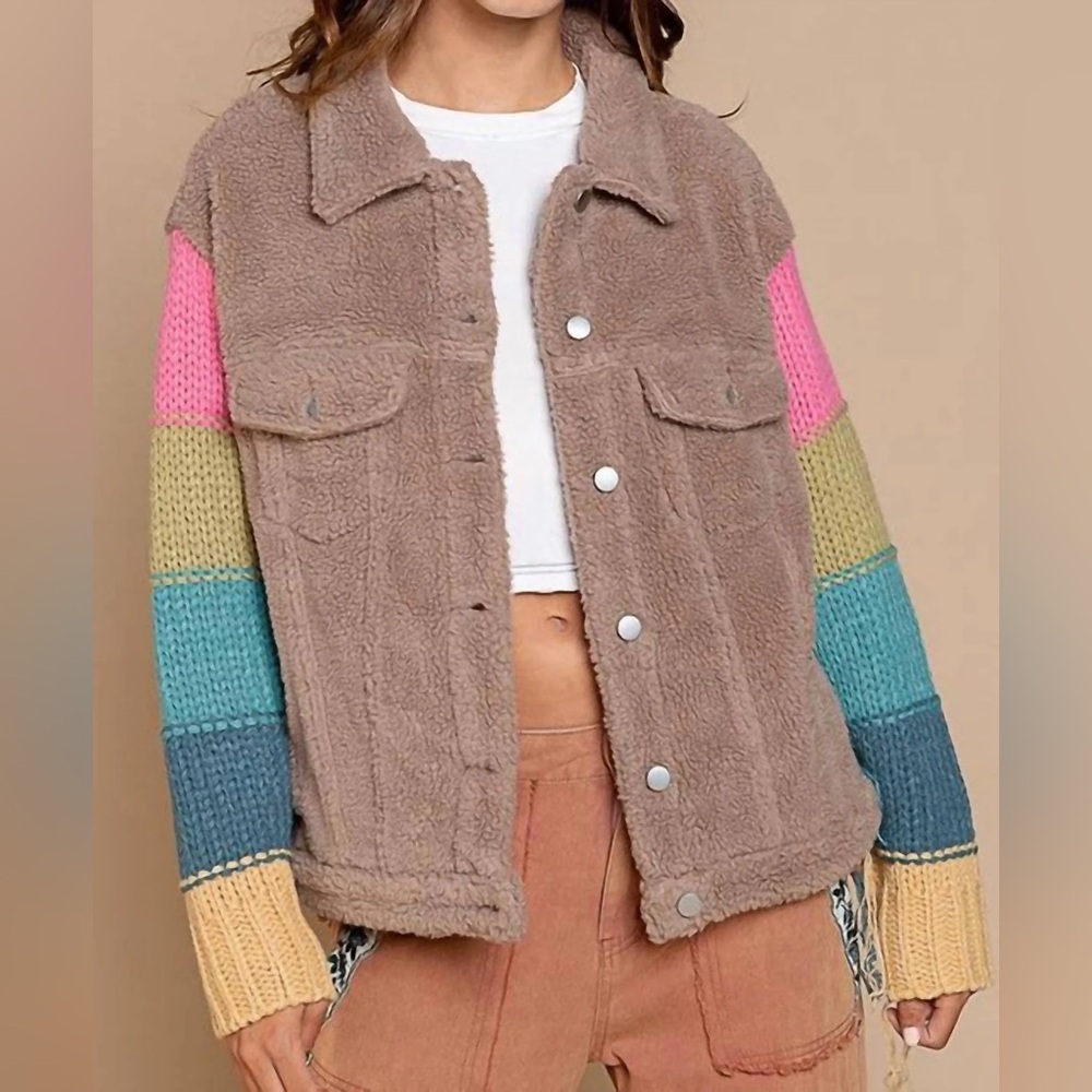 POL Warm Teddy Brown Jacket
